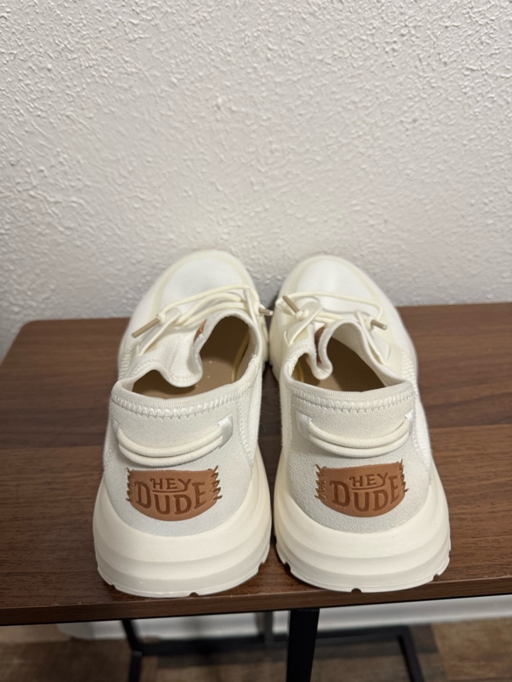 HEYDUDE Men’s  Sirocco Neutrals White Casual Shoes Size 8M - Picture 3 of 8